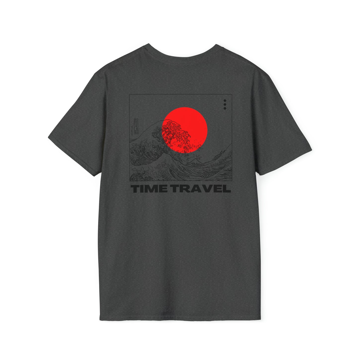 "Time Travel" White/Grey Softstyle T-Shirt