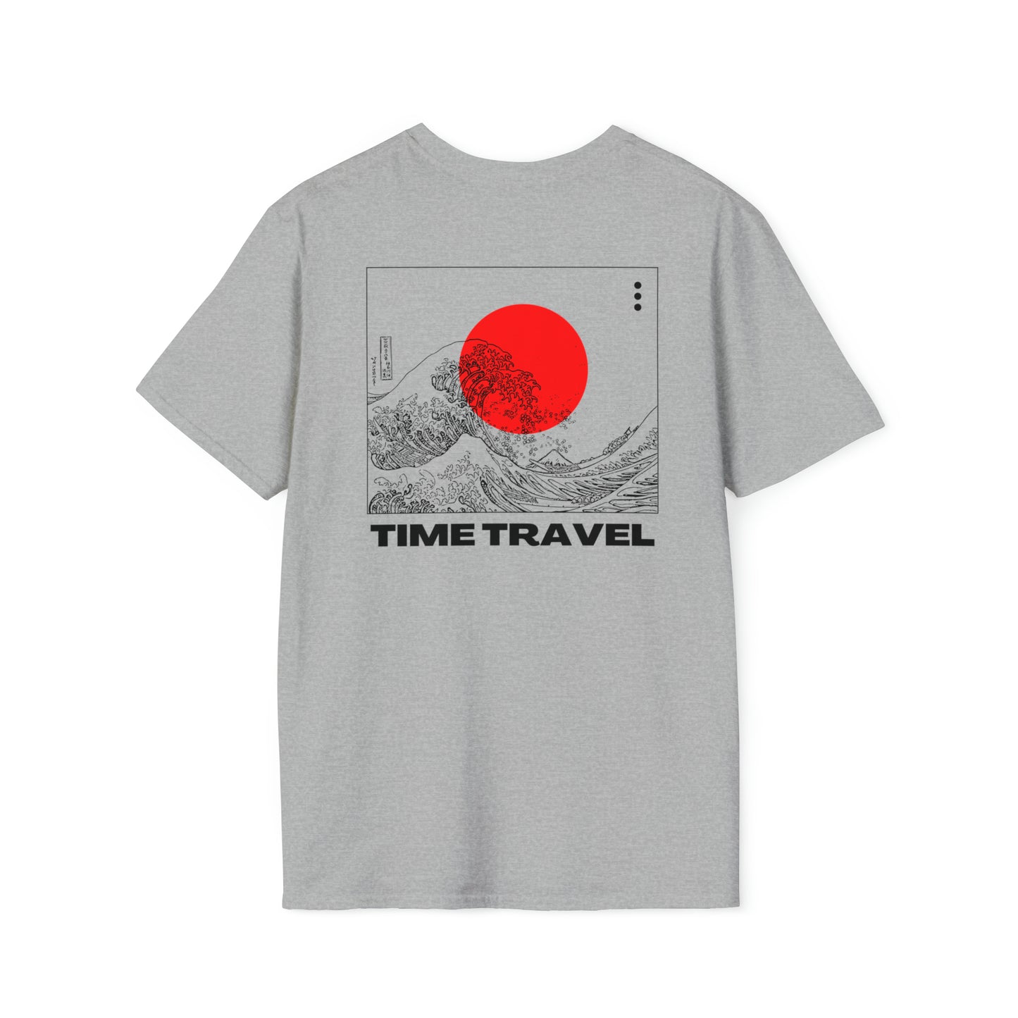 "Time Travel" White/Grey Softstyle T-Shirt