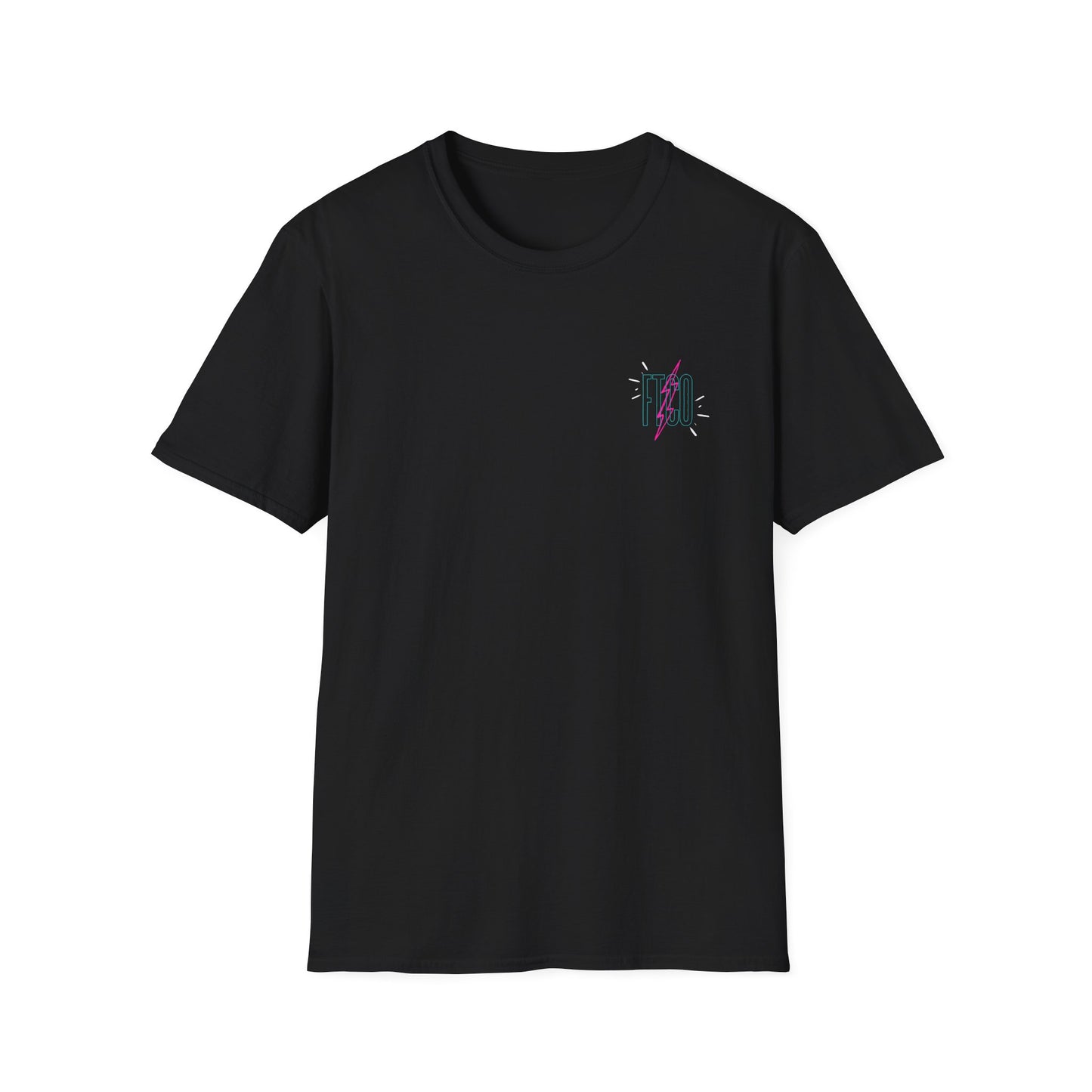 "Plane" Black Tee Unisex Softstyle T-Shirt