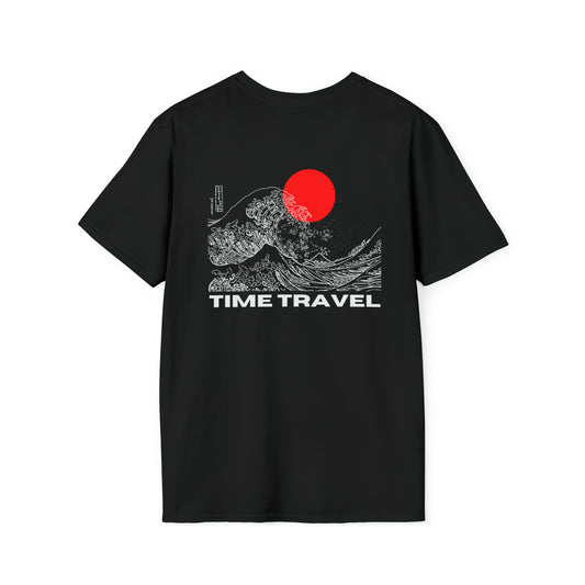 "Time Travel" Black Softstyle T-Shirt