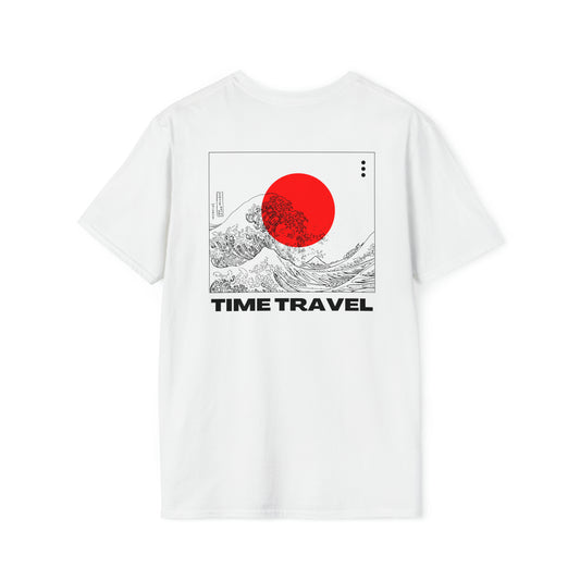 "Time Travel" White/Grey Softstyle T-Shirt