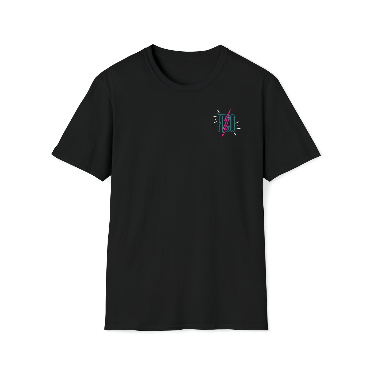 "Plane" Black Tee Unisex Softstyle T-Shirt